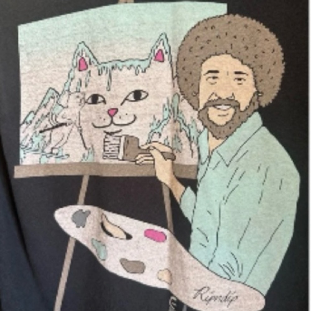 Rip N Dip Bob Ross Long Sleeve T Shirt
